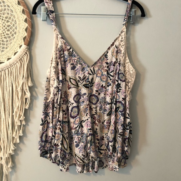 •NWT Free People lace floral cami• - Picture 3 of 5